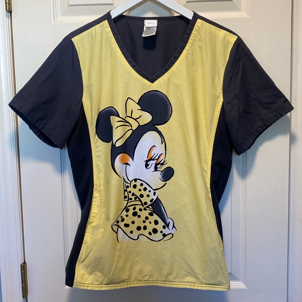 Disney Tooniforms Minnie Mouse Scrub Top